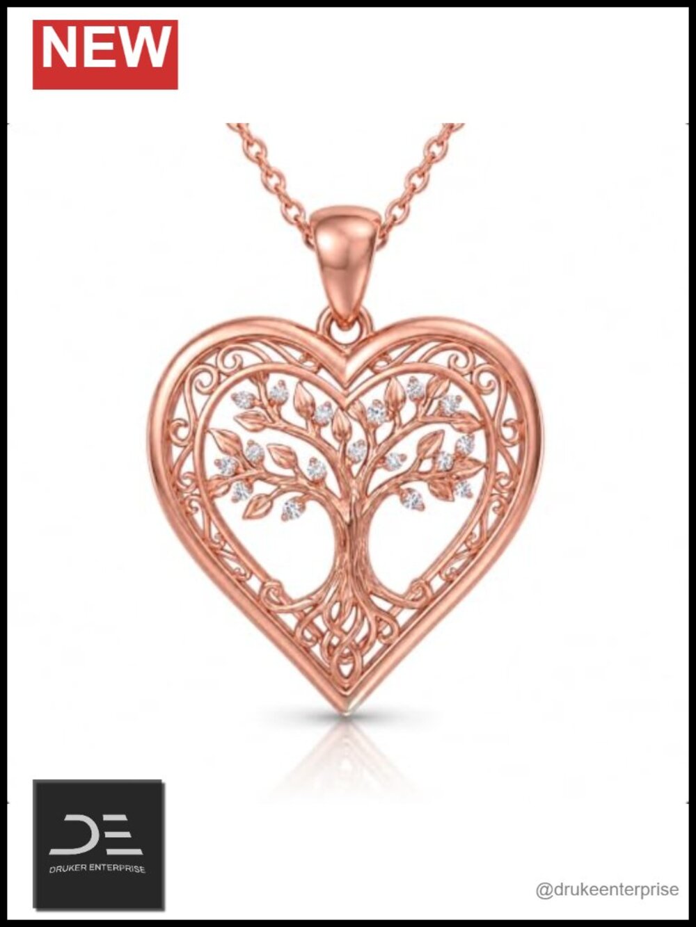 Gold Plated Heart Cross Necklace Christian Faith Pendant Religious Jewelry Gift